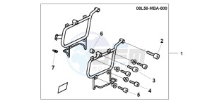 VT750C2 drawing LEATHER S/B STAY