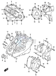 GSX-R1000 ARZ drawing CRANKCASE COVER