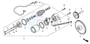 FES125 PANTHEON drawing STARTING MOTOR (FES1253-5)(FES1503-5)