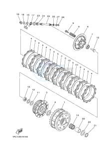 MT-09 TRACER MT09TRA TRACER 900 (2SCC 2SCD) drawing CLUTCH