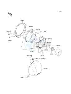 VN 1500 N [VULCAN 1500 CLASSIC FI] (N1-N3) [VULCAN 1500 CLASSIC FI] drawing HEADLIGHT-- S- -