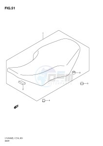 LT-Z400 (E19) drawing SEAT (LT-Z400ZL1 E19)