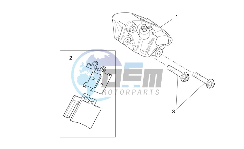 Rear caliper