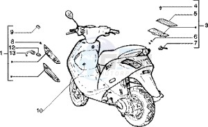 Zip 125 4T drawing Front and rear blinker