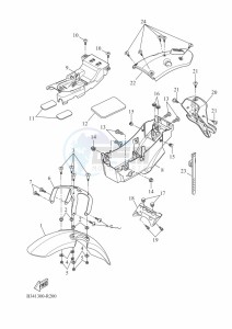 XSR700 MTM690 (BJV1) drawing FENDER