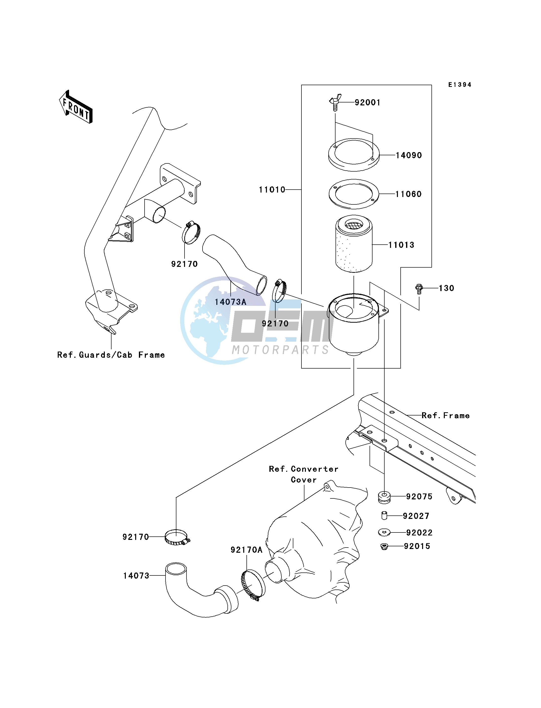 AIR CLEANER-BELT CONVERTER