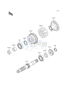 ZR 750 C [ZEPHYR 750] (C1-C3) [ZEPHYR 750] drawing SECONDARY SHAFT