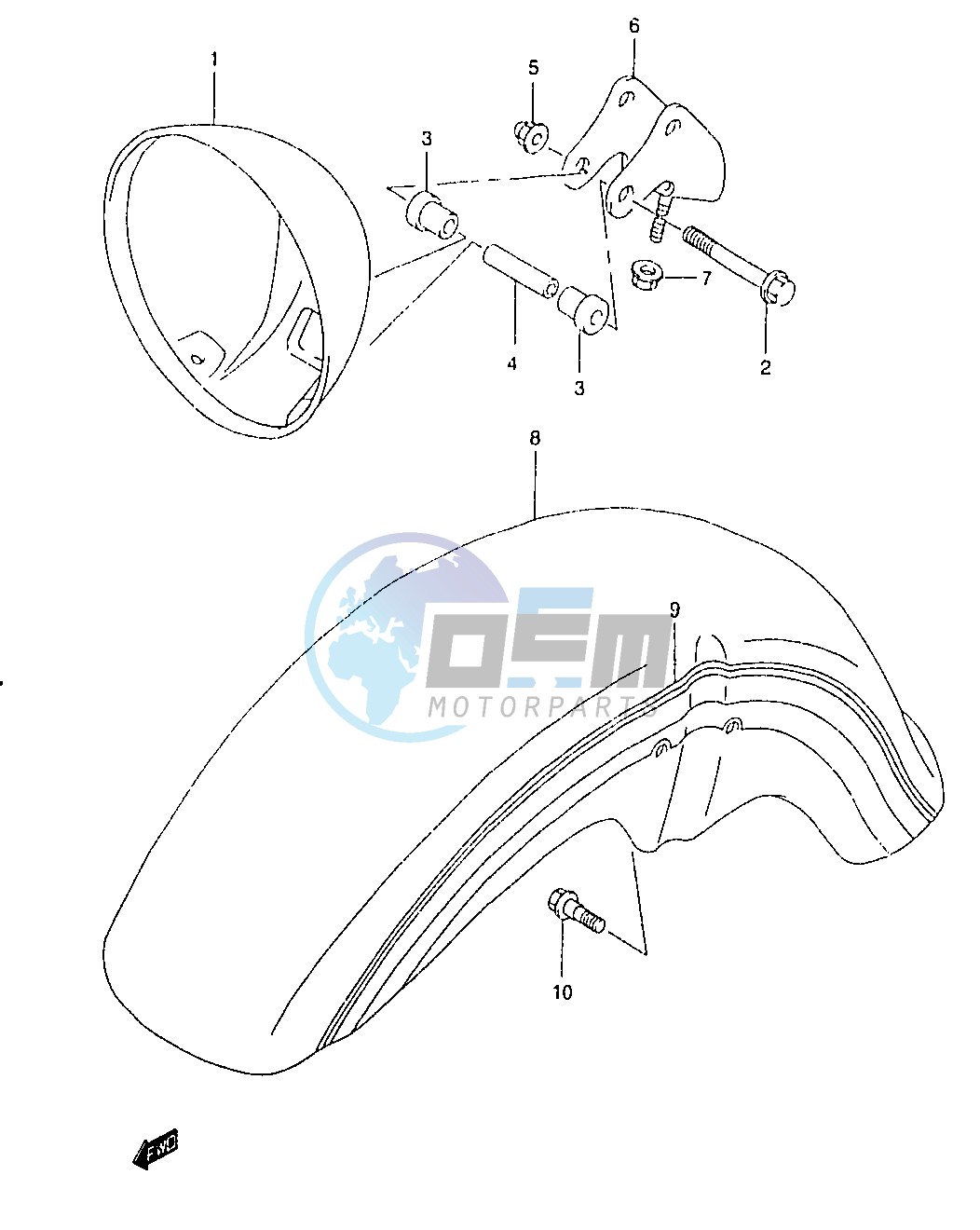 HEADLAMP HOUSING (MODEL Y)