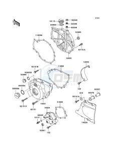 ER-5 ER500-C5P GB XX (EU ME A(FRICA) drawing Engine Cover(s)