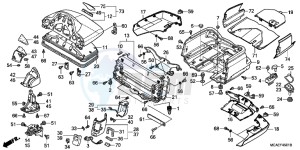 GL1800G GOLDWING 2ED drawing TRUNK BOX (GL1800C/D/E/F/G)