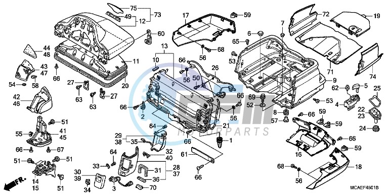 TRUNK BOX (GL1800C/D/E/F/G)