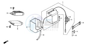 MT50S drawing BATTERY/REGULATOR