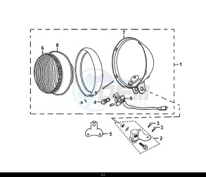 ALLO 50 (25 KM/H) (AJ05WA-NL) (L8-M0) drawing HEAD LIGHT