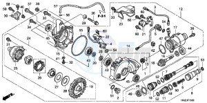 TRX500FPAC drawing FRONT FINAL GEAR