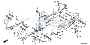 CB1000RB drawing EXHAUST MUFFLER