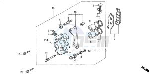 ANF125T drawing FRONT BRAKE CALIPER