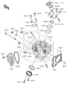 KLX110 KLX110CFF EU drawing Cylinder Head