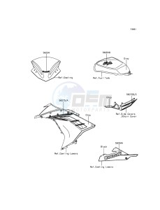 NINJA 300 EX300AGF XX (EU ME A(FRICA) drawing Decals(Gray)