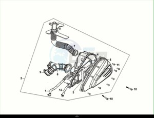 JET 14 200I (XC20W1-EU) (M1) drawing AIR CLEANER