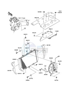 Z1000SX ABS ZX1000HDF FR GB XX (EU ME A(FRICA) drawing Radiator