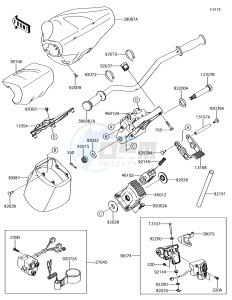 JET SKI ULTRA 310X JT1500LHF EU drawing Handlebar