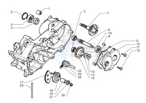 Ark AC 25 Blue-White-Matt Black 50 drawing Rear wheel axle