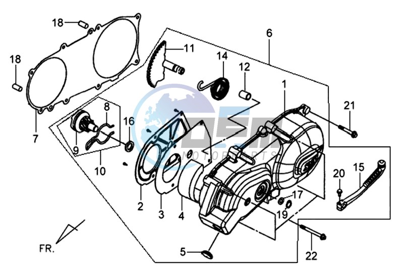 CRANKCASE COVER LEFT