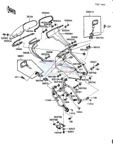 ZX 900 A [NINJA] (A1-A2) NINJA 900 drawing FAIRING -- ZX900A-1- -