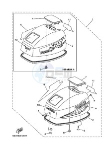 9-9F drawing FAIRING-UPPER