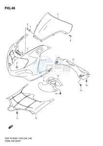 GSX-R1000 (E3-E28) drawing COWLING BODY (GSX-R1000K1)