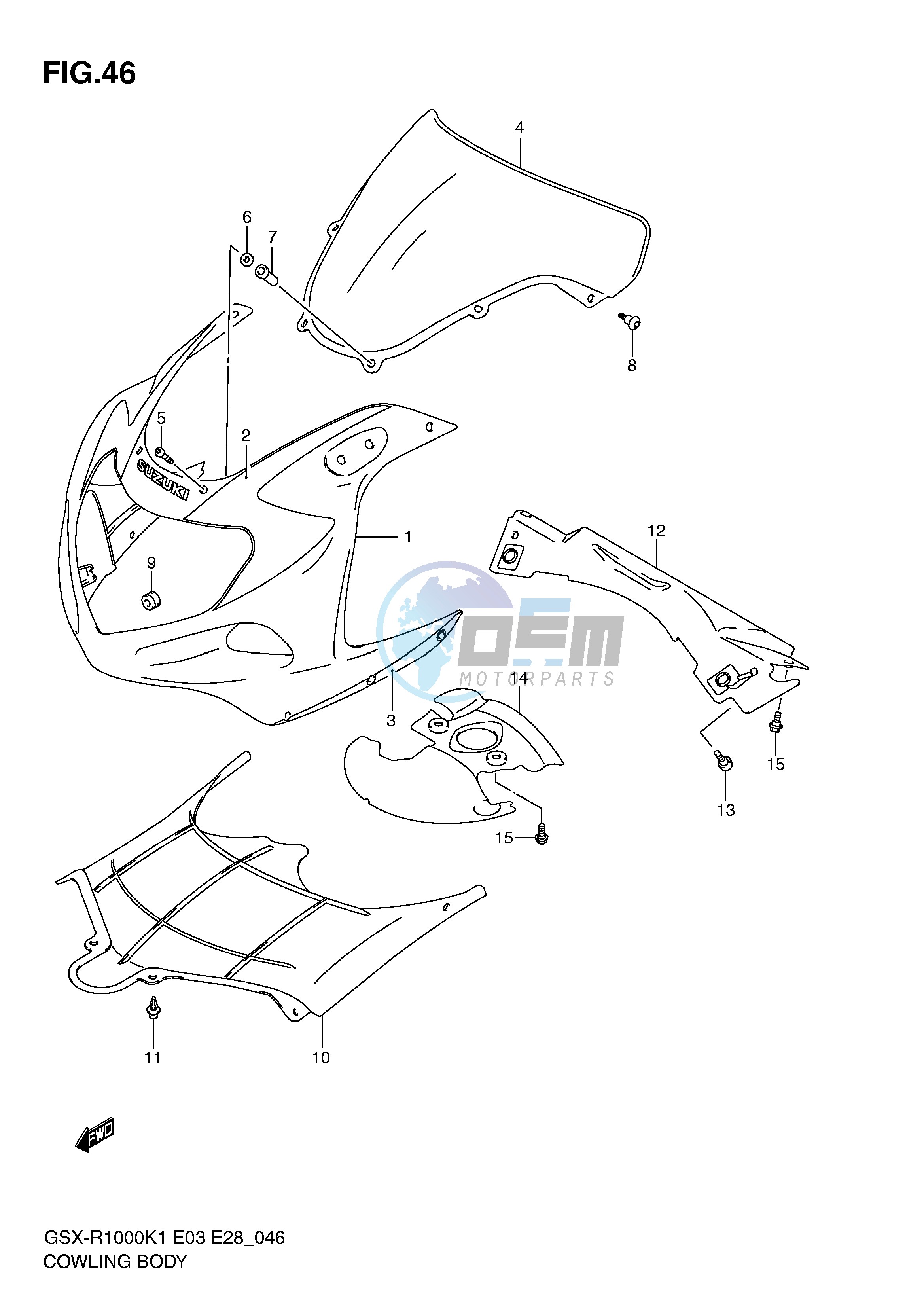 COWLING BODY (GSX-R1000K1)