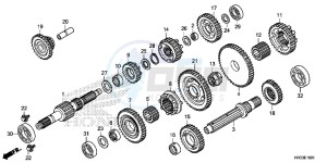 TRX420TM1E TRX420 Europe Direct - (ED) drawing TRANSMISSION (TRX420FE1/FM1/FM2/TE1/TM1)