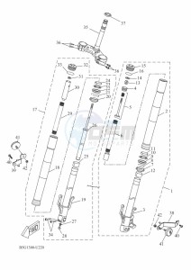 MT-125 MTN125-A (B6G2) drawing FRONT FORK