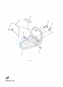 PW50 (2SAL) drawing FRONT FENDER