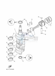 F50HETL drawing CRANKSHAFT--PISTON