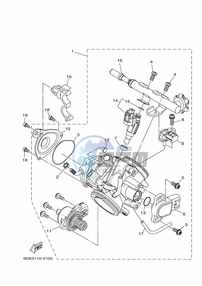 THROTTLE BODY ASSY 1