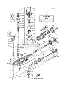 Z300AETOX drawing LOWER-CASING-x-DRIVE-1