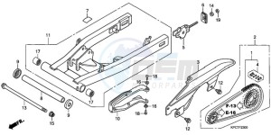 XL125VA E / MKH drawing SWINGARM