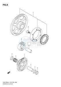 GSX-R600 (E3) drawing STARTER CLUTCH