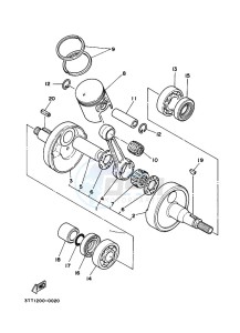 DT125 (3TTU) drawing CRANKSHAFT & PISTON