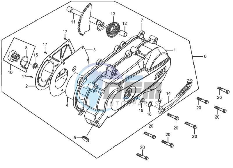 CRANKCASE COVER LEFT