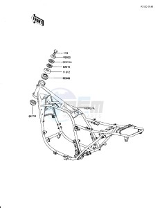 KZ 1100 D [SPECTRE] (D1-D2) [SPECTRE] drawing FRAME