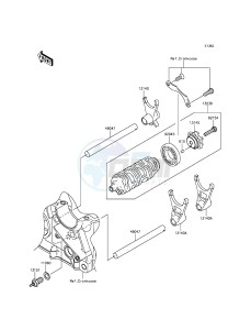 Z800 ZR800CGF UF (UK FA) XX (EU ME A(FRICA) drawing Gear Change Drum/Shift Fork(s)