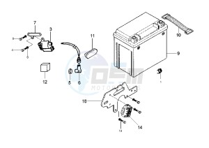 X9 200 drawing Battery