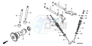 TRX250TMA U drawing CAMSHAFT/VALVE