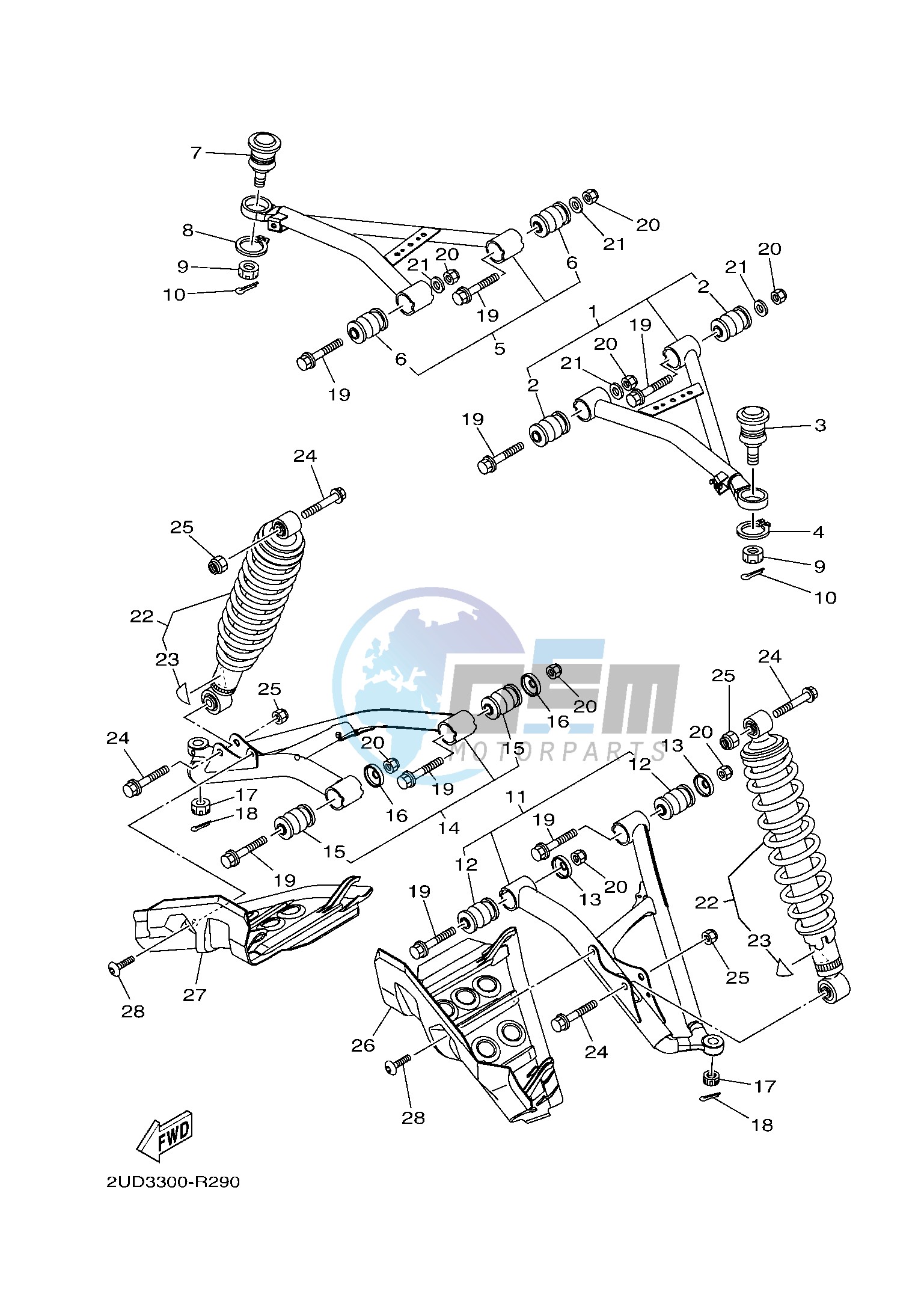 FRONT SUSPENSION & WHEEL