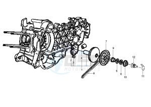 LX 150 drawing Driving pulley