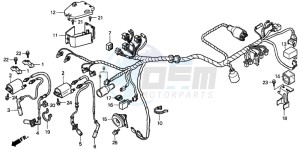 VT1100D2 drawing WIRE HARNESS