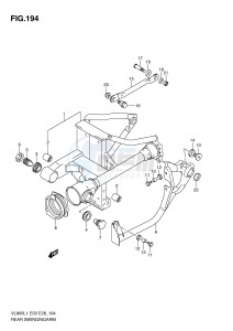 VL800 (E3-E28) VOLUSIA drawing REAR SWINGING ARM