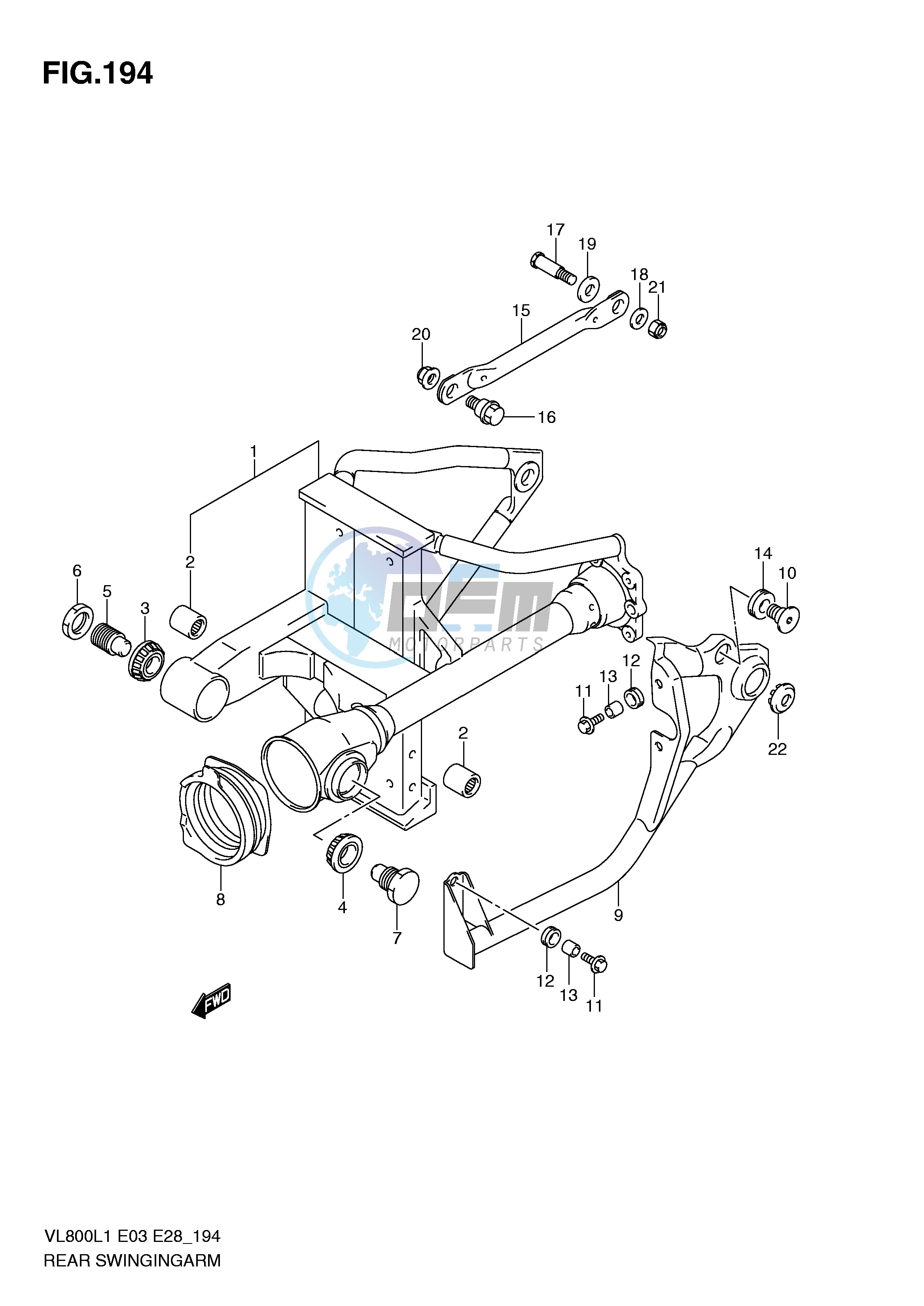 REAR SWINGING ARM